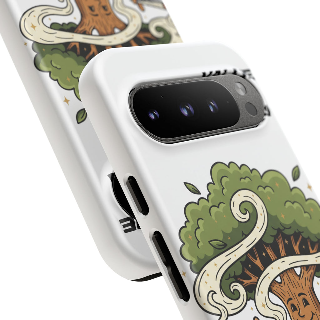 Phone Case — "Stay Rooted" Tree Design with "Value in Pain" Text