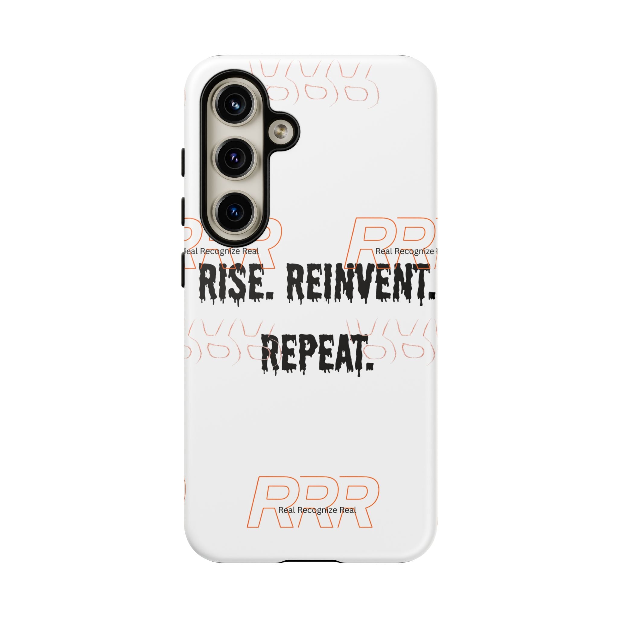 Tough Cases — "Rise. Reinvent. Repeat." Motivational Phone Case