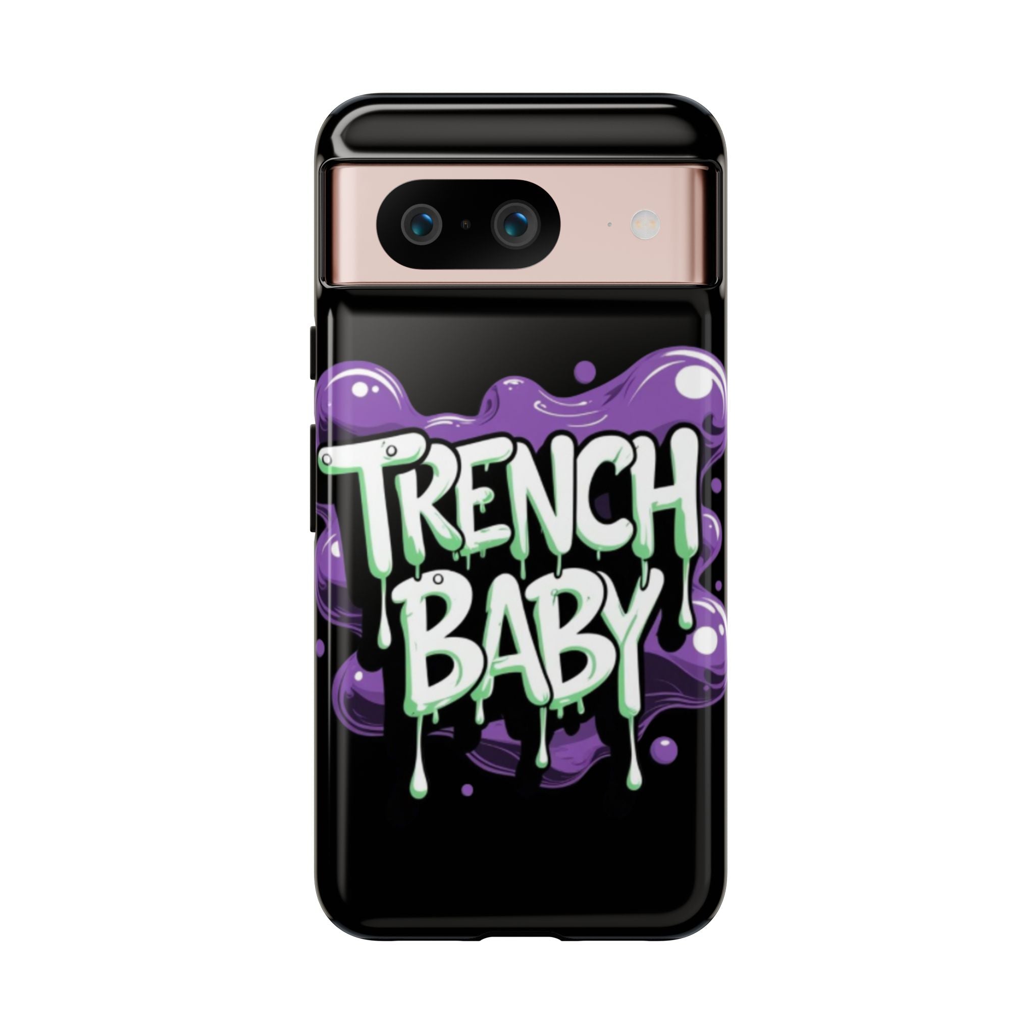 Phone Case — "Trench Baby" Drippy Graffiti Design