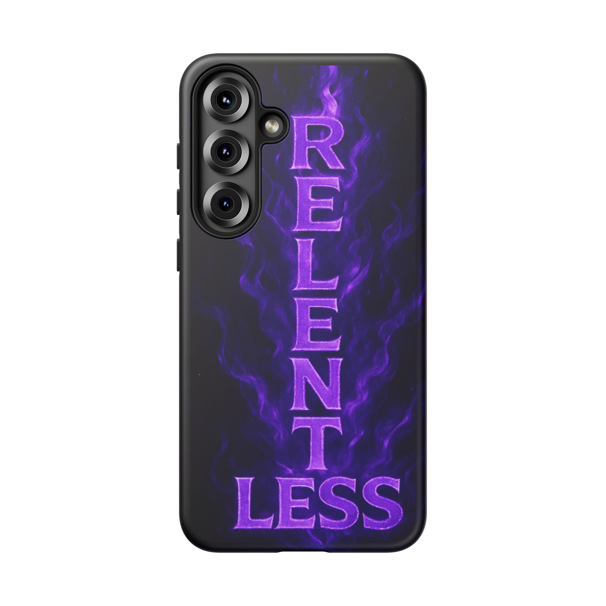 Relentless Purple Flame Phone Case — Tough Protective iPhone Cover
