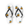 Flip Flops — Summer Genius Badge Pattern Beach Sandals