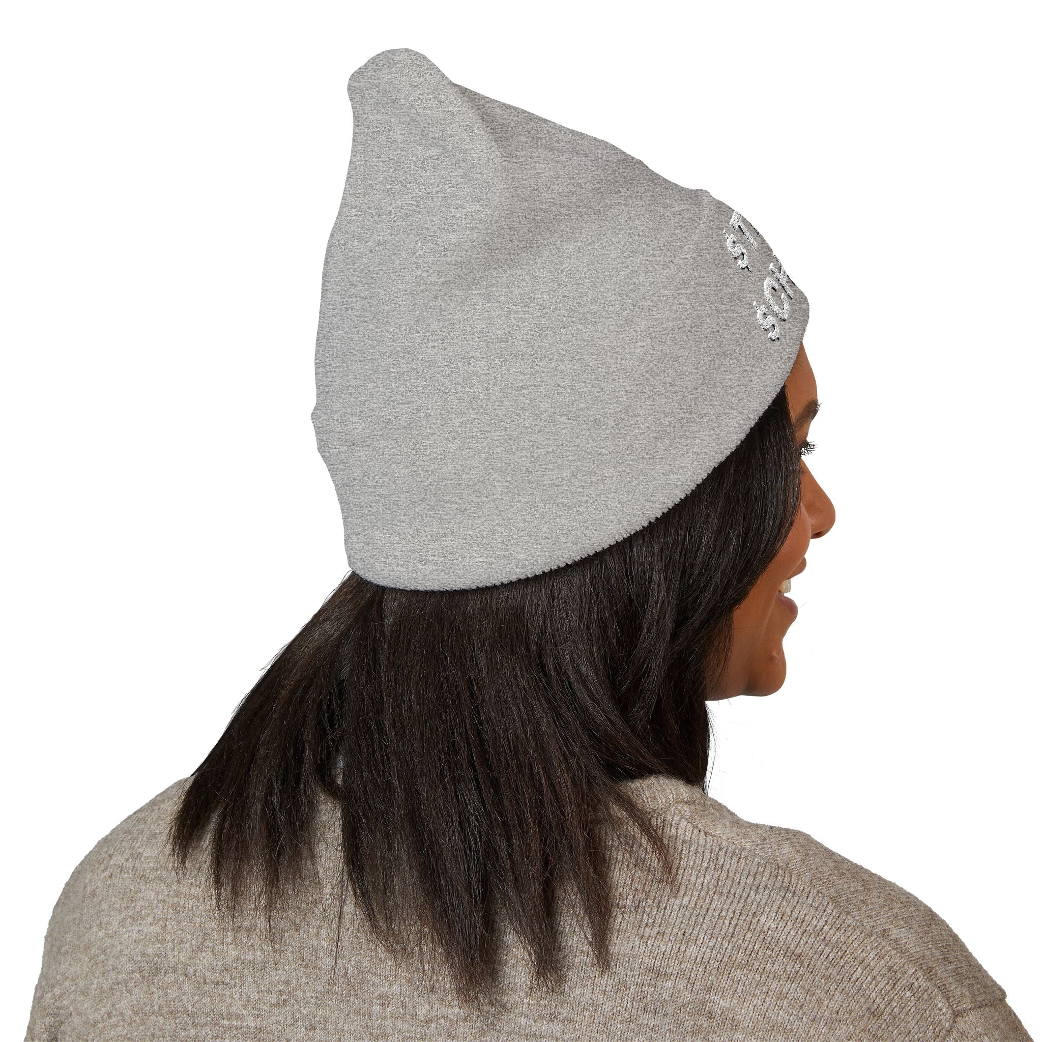 Street Scholar Embroidered Beanie — Classic Cuffed Knit Hat