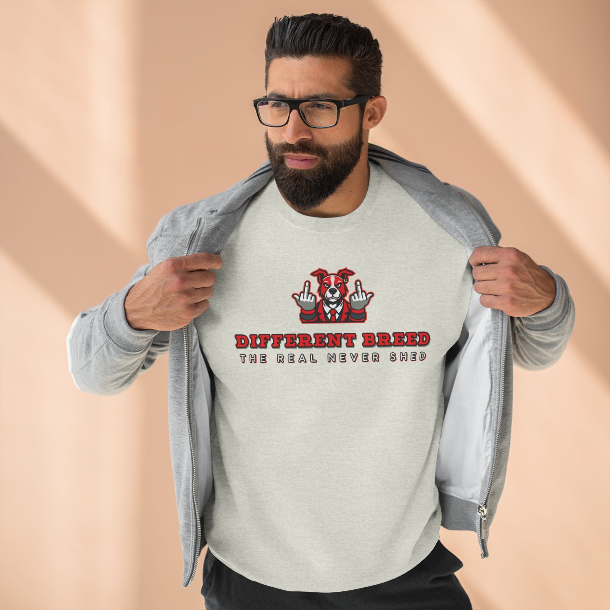 Crewneck Sweatshirt — “Different Breed” Graphic Crewneck (The Deal Never Ends)