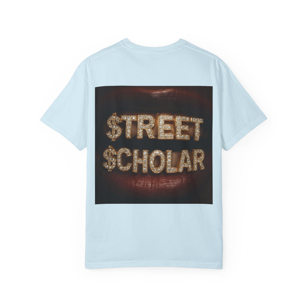 Street Scholar T‑Shirt — Bold Graphic Lip Grill Design