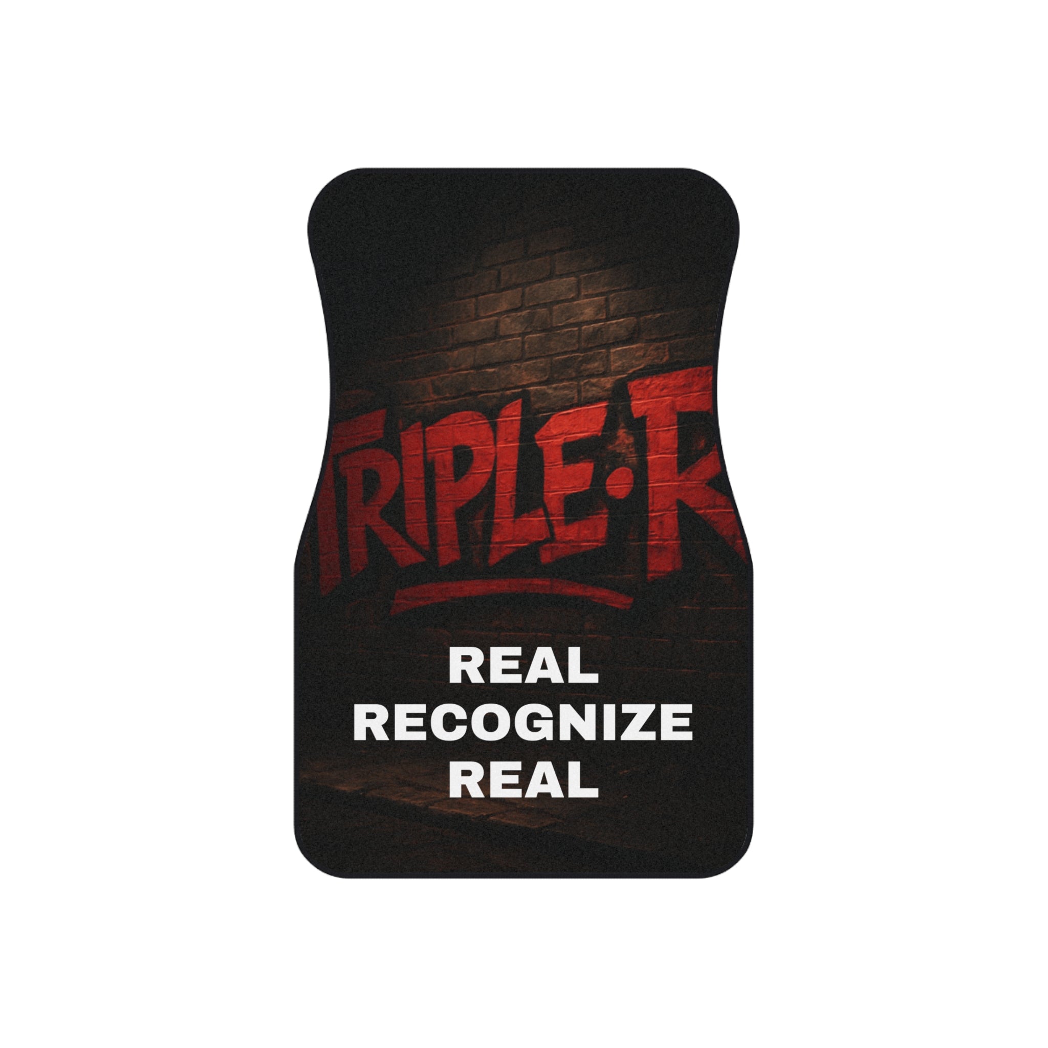 Car Mats — "Triple R" Real Recognize Real Graphic Floor Mat Set (4-Pack)