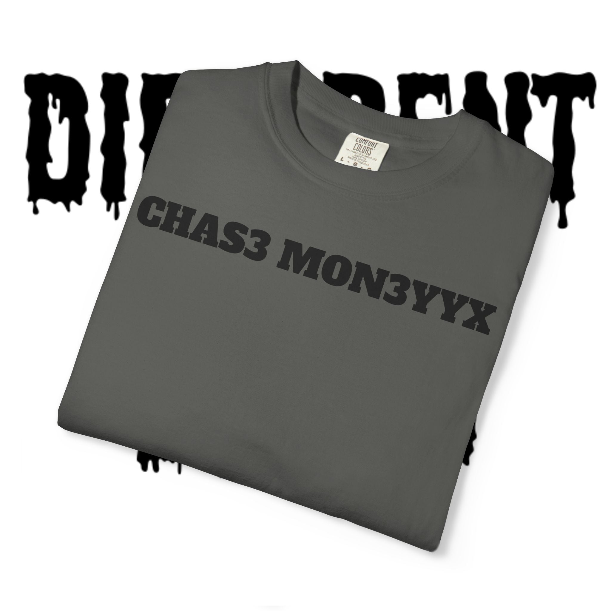 Chas3 Mon3yyx Graphic T-Shirt — Bold Lip Logo Streetwear Tee