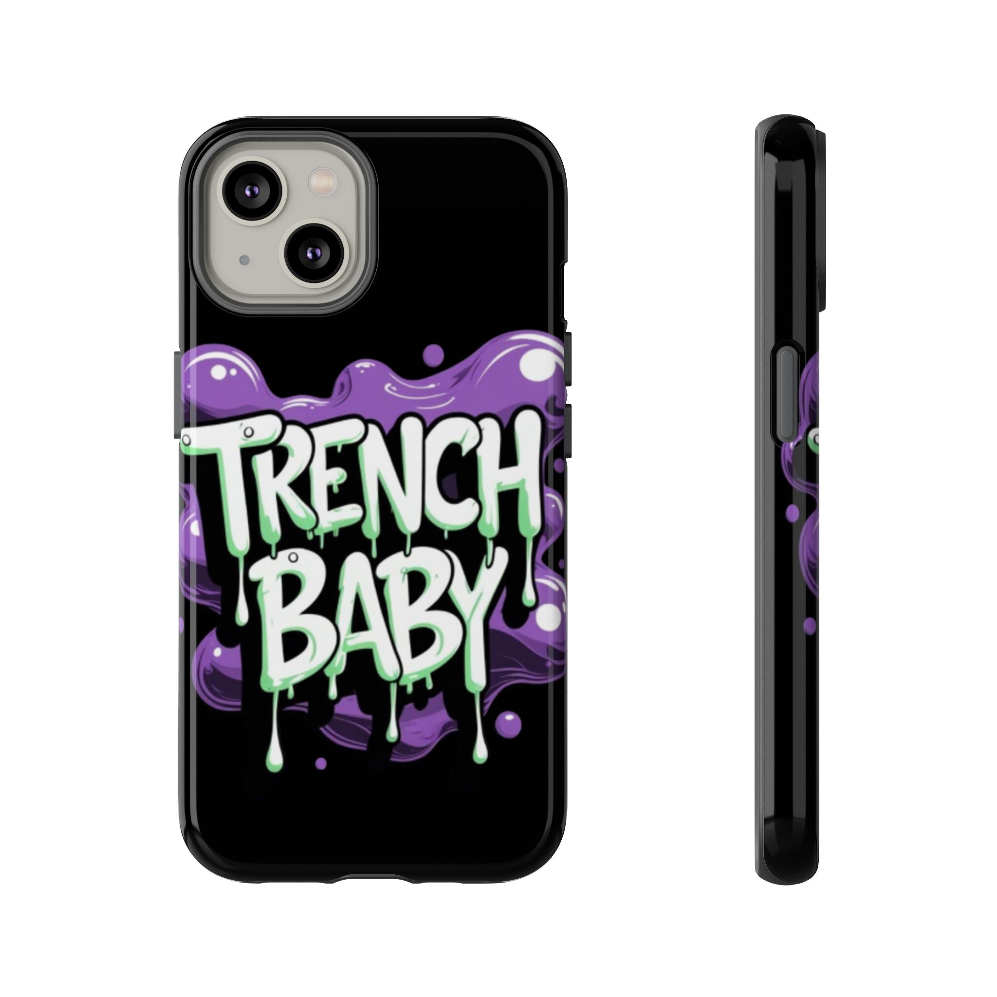 Phone Case — "Trench Baby" Drippy Graffiti Design