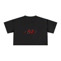 Crop Tee — Minimal Script "07" Front with Script Back Text