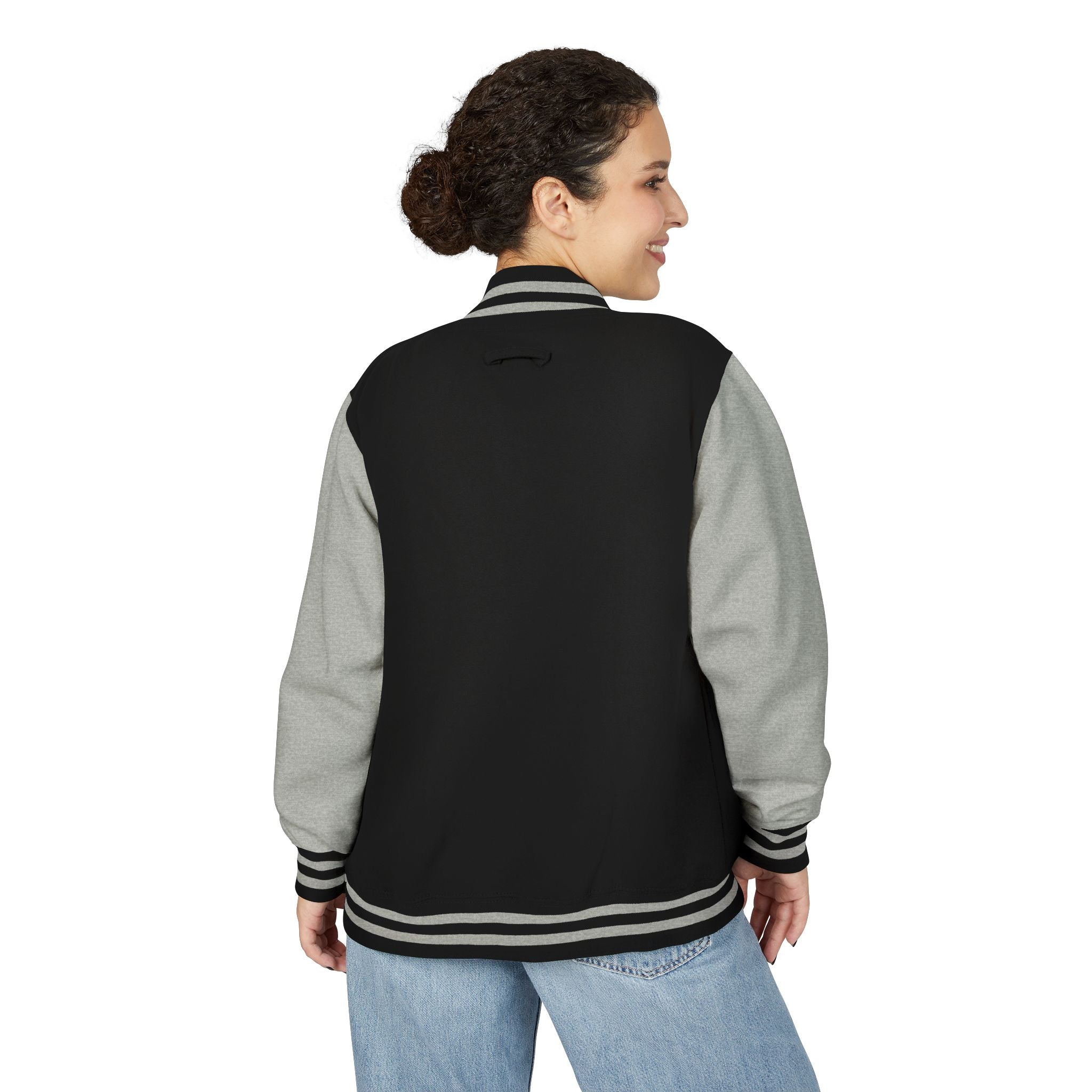 Letterman Jacket — 'Trench Baby' Graffiti Varsity Jacket